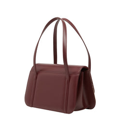 バーバリー ノバチェック ハンドバッグ レッド ベージュ レザー キャンバス レディース BURBERRY 【中古】