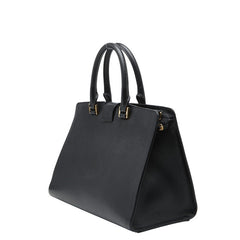サンローラン カバス シック ハンドバッグ ショルダーバッグ 400660 ブラック レザー レディース SAINT LAURENT 【中古】