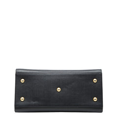 サンローラン カバス シック ハンドバッグ ショルダーバッグ 400660 ブラック レザー レディース SAINT LAURENT 【中古】
