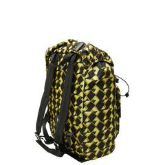 プラダ リュック バックパック ブラック イエロー系 グリーン ナイロン レディース PRADA 【中古】