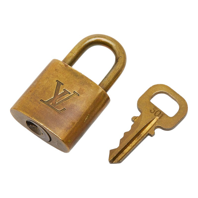 ルイ ヴィトン カデナ 南京錠 キー セット ゴールド メッキ レディース LOUIS VUITTON 【中古】