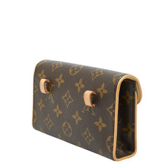 ルイ ヴィトン モノグラム ポシェット フロランティーヌ ポーチ 小物入れ M51855 ブラウン PVC レザー レディース LOUIS VUITTON 【中古】