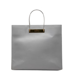 バレンシアガ ハンドバッグ トートバッグ グレー レザー メタル レディース BALENCIAGA 【中古】