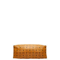 エム シー エム ヴィセトス モノグラム ハンドバッグ トートバッグ ブラウン レザー レディース MCM 【中古】