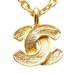 シャネル ココマーク マトラッセ チェーン ペンダント ネックレス ゴールド メッキ レディース CHANEL 【中古】