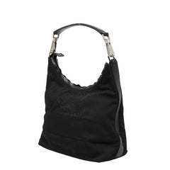 グッチ ワンショルダーバッグ ハンドバッグ 000 0602 ブラック ナイロン レザー レディース GUCCI 【中古】