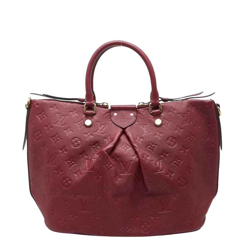 ルイ ヴィトン モノグラム アンプラント マザリーヌMM ハンドバッグ M43216 レザン ワインレッド レザー レディース LOUIS VUITTON 【中古】