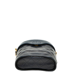 シャネル マトラッセ ココマーク タッセル チェーン ショルダーバッグ ネイビー ラムスキン レディース CHANEL 【中古】