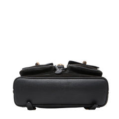 グッチ バンブー リュック バックパック 003 2058 0016 ブラック スウェード レザー レディース GUCCI 【中古】