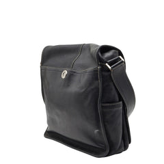 コーチ ショルダーバッグ メッセンジャーバッグ 斜め掛け F05A02 ブラック レザー メンズ COACH 【中古】