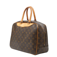 ルイ ヴィトン モノグラム ドーヴィル ハンドバッグ M47270 ブラウン PVC レザー レディース LOUIS VUITTON 【中古】