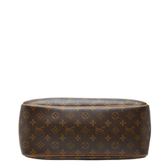 ルイ ヴィトン モノグラム ドーヴィル ハンドバッグ M47270 ブラウン PVC レザー レディース LOUIS VUITTON 【中古】