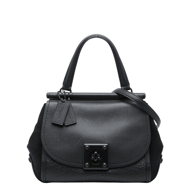 コーチ ドリフター ハンドバッグ ショルダーバッグ 2WAY 38388 ブラック レザー レディース COACH 【中古】