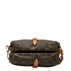 ルイ ヴィトン モノグラム ソミュール30 斜め掛け ショルダーバッグ M42256 ブラウン PVC レザー レディース LOUIS VUITTON 【中古】