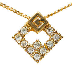 ジバンシー ネックレス ゴールド メッキ ラインストーン レディース Givenchy 【中古】