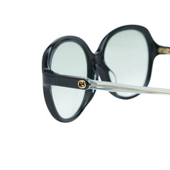 グッチ インターロッキングG サングラス 58 17 130 GG0489SA ブラック グリーン プラスチック レディース GUCCI 【中古】