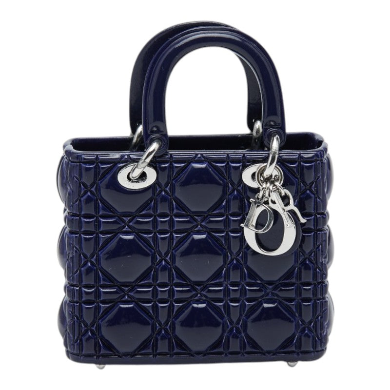 ディオール レディディオール ミラーチャーム チャーム ネイビー ブルー 紺 メタル レディース Dior 【中古】