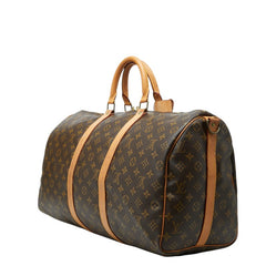 ルイ ヴィトン モノグラム キーポル50 ボストンバッグ M41426 ブラウン PVC レザー レディース LOUIS VUITTON 【中古】