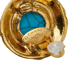 シャネル ココマーク ターコイズ イヤリング メタル レディース CHANEL 【中古】
