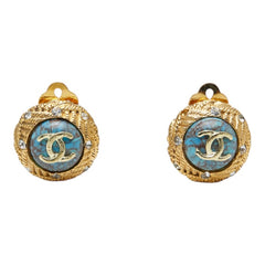 シャネル ココマーク ラインストーン コメ イヤリング メタル レディース CHANEL 【中古】