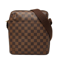 ルイ ヴィトン ダミエ トロターボブール 斜め掛け ショルダーバッグ N41135 ブラウン PVC レザー メンズ LOUIS VUITTON 【中古】