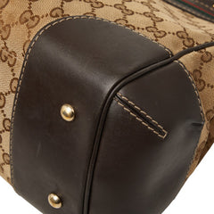 グッチ GGキャンバス リボン メイフェア ハンドバッグ トートバッグ 257063 ベージュ レザー キャンバス レディース GUCCI 【中古】