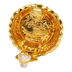 シャネル ココマーク イヤリング ゴールド メッキ ストーン レディース CHANEL 【中古】