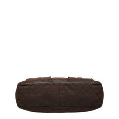 グッチ GGナイロン アビー ハンドバッグ トートバッグ 268639 ブラウン ナイロン レザー レディース GUCCI 【中古】