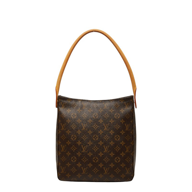 ルイ ヴィトン モノグラム ルーピングGM ショルダーバッグ ハンドバッグ M51145 ブラウン PVC レザー レディース LOUIS VUITTON 【中古】