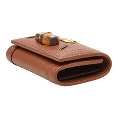 グッチ ダイアナ バンブー 6連 キーケース 658636 ブラウン レザー レディース GUCCI 【中古】