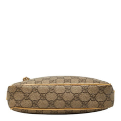 グッチ GGスプリーム 斜め掛け ショルダーバッグ 201447 ベージュ PVC レザー レディース GUCCI 【中古】