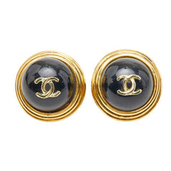 シャネル ココマーク ラウンド サークル イヤリング ゴールド メッキ レディース CHANEL 【中古】