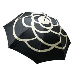 シャネル ココマーク カメリア 雨傘 日傘 長傘 ブラック ポリエステル ポリアミド レディース CHANEL 【中古】