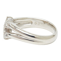 Pt900 プラチナ ダイヤ0.31ct リング 指輪 レディース 9.5号 【中古】
