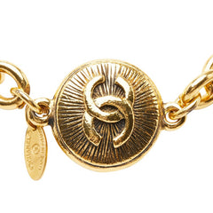 シャネル ココマーク GP チェーン ネックレス ゴールド メッキ レディース CHANEL 【中古】