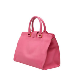 サンローラン Yライン プチカバス ハンドバッグ ショルダーバッグ 2WAY 311210 ピンク レザー レディース SAINT LAURENT 【中古】