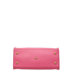 サンローラン Yライン プチカバス ハンドバッグ ショルダーバッグ 2WAY 311210 ピンク レザー レディース SAINT LAURENT 【中古】