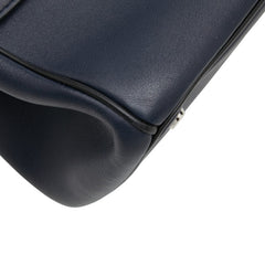 ディオール ビー ディオール ハンドバッグ ショルダーバッグ 2WAY ネイビー シルバー レザー レディース Dior 【中古】