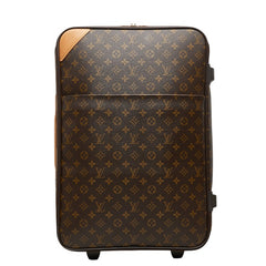 ルイ ヴィトン モノグラム ぺガス55 キャリーバッグ スーツケース M23294 ブラウン PVC レザー レディース LOUIS VUITTON 【中古】
