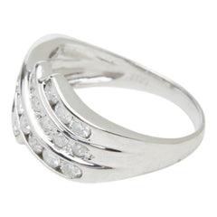 Pt850 プラチナ ダイヤ1.09ct リング 指輪 レディース 15.5号 【中古】