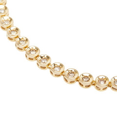 K18YG イエローゴールド ダイヤ1.00ct テニスブレスレット ブレスレット レディース 【中古】