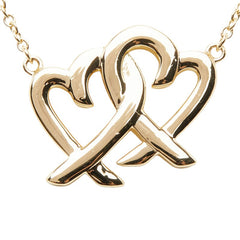 ティファニー ダブルラビングハート ネックレス K18YG イエローゴールド レディース TIFFANY&Co. 【中古】