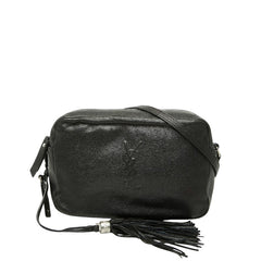 サンローラン タッセル ルー 斜め掛け ショルダーバッグ カメラバッグ 470299 ブラック レザー レディース SAINT LAURENT 【中古】