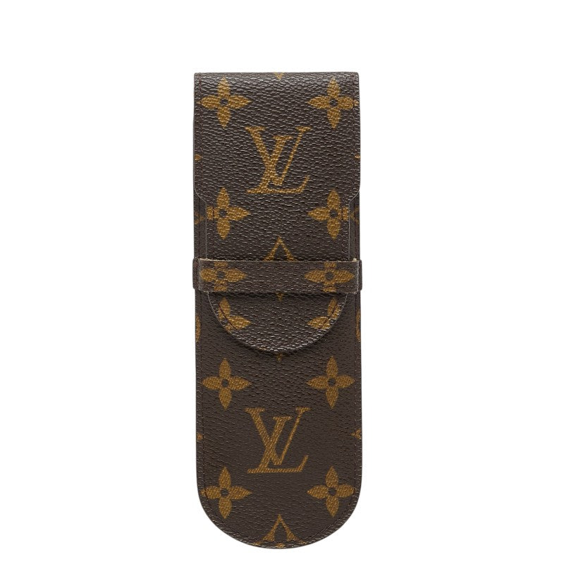 ルイ ヴィトン モノグラム エテュイ スティロ ペンケース M62990 ブラウン PVC レザー レディース LOUIS VUITTON 【中古】