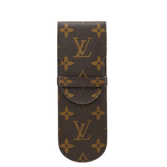 ルイ ヴィトン モノグラム エテュイ スティロ ペンケース M62990 ブラウン PVC レザー レディース LOUIS VUITTON 【中古】