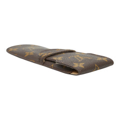 ルイ ヴィトン モノグラム エテュイ スティロ ペンケース M62990 ブラウン PVC レザー レディース LOUIS VUITTON 【中古】