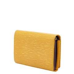 ルイ ヴィトン エピ ポルトモネ ビエ トレゾール 二つ折り財布 M63509 タッシリイエロー レザー レディース LOUIS VUITTON 【中古】