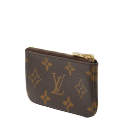 ルイ ヴィトン モノグラム ポシェット クレ コインケース 小銭入れ M62650 ブラウン PVC レザー レディース LOUIS VUITTON 【中古】