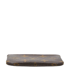 ルイ ヴィトン モノグラム ポシェット クレ コインケース 小銭入れ M62650 ブラウン PVC レザー レディース LOUIS VUITTON 【中古】