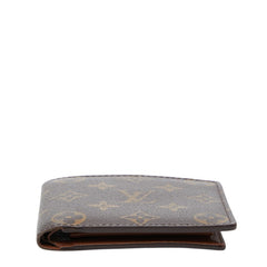 ルイ ヴィトン モノグラム ポルトフォイユ マルコ 二つ折り財布 M61675 ブラウン PVC レザー レディース LOUIS VUITTON 【中古】